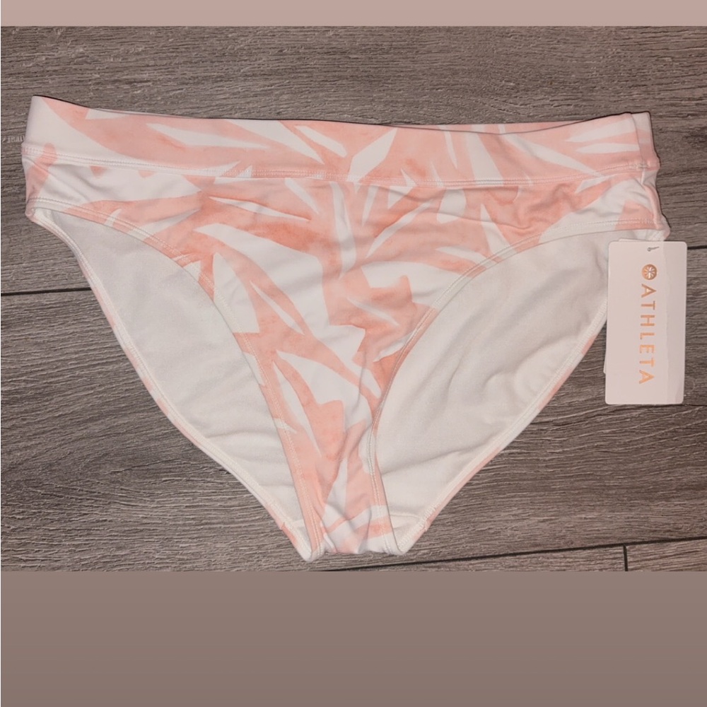 Athleta South Beach High Waist Bikini Bottom Size Large Lycra New W/ Tags